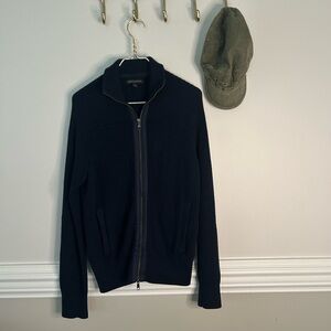 Banana republic ribbed zip up